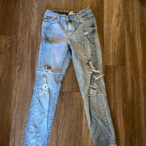 Ripped mom jeans